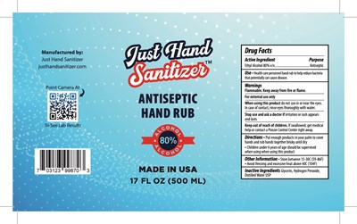 500ml Label - JHS HandRub 16OZ (8.5x5)